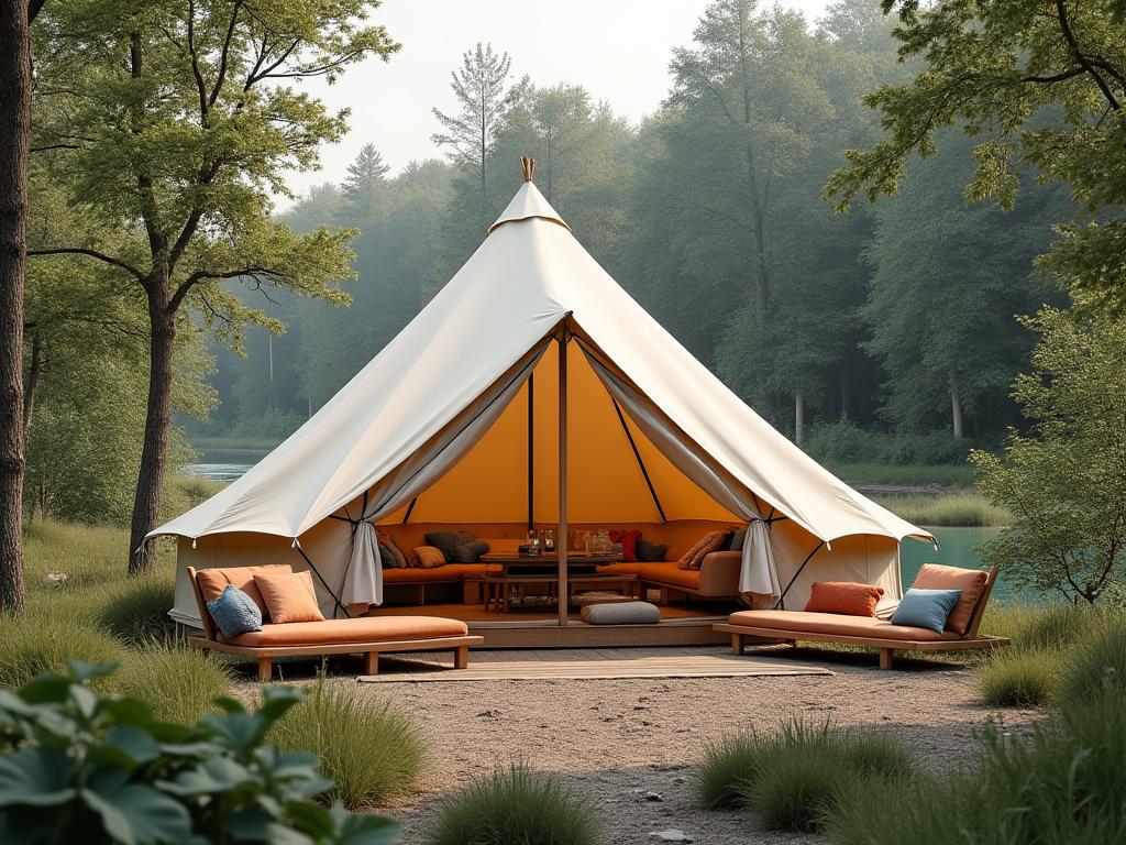 Equipamentos premium para glamping sustentável